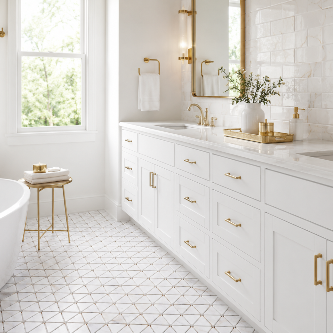 Calacatta Gold Aurellia Marble Mosaic