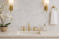 Oyster Bay Carrara Marble Subway Tile