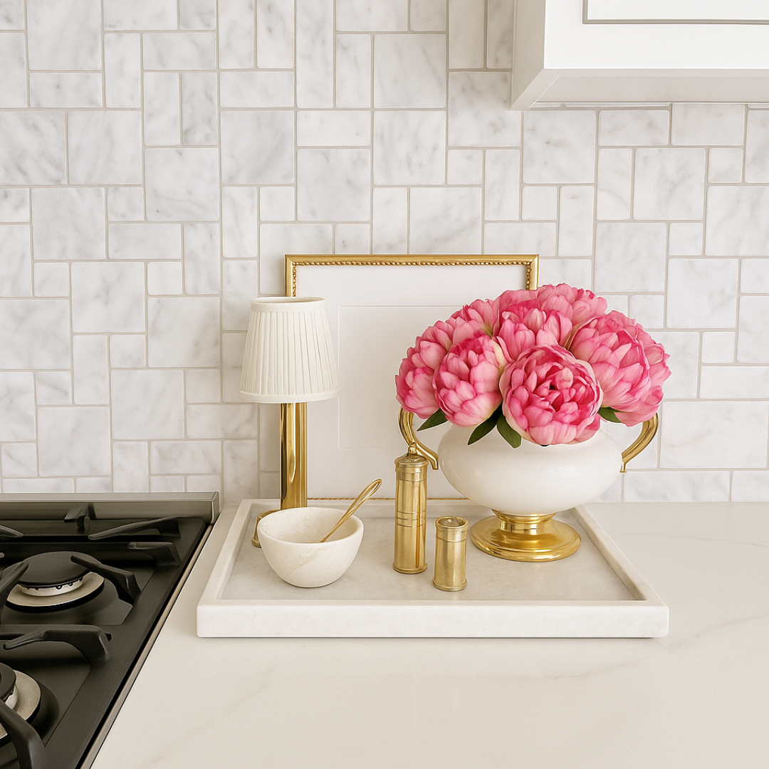 Vanilla Glacier Melalia Marble Mosaic