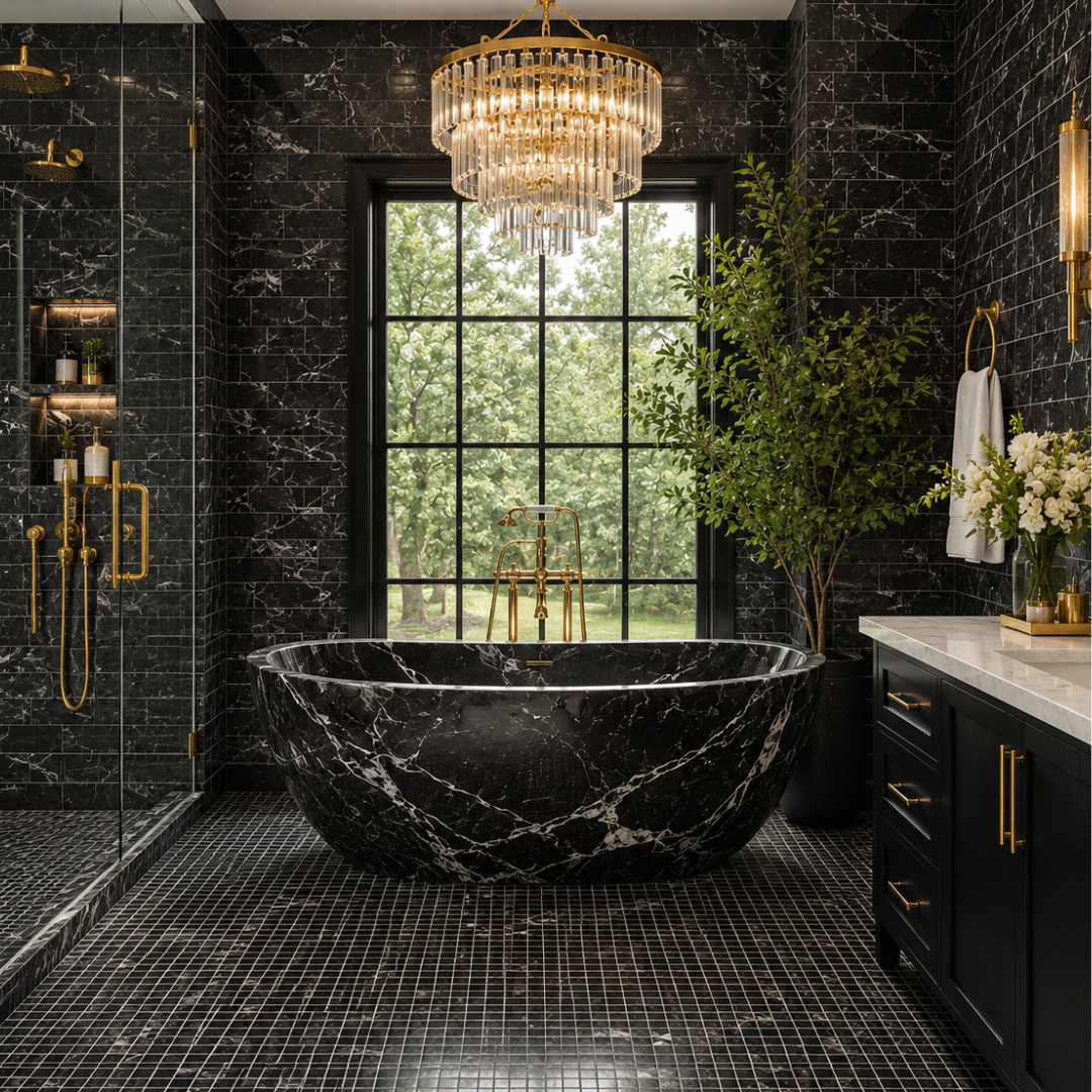 Calithia Marble Soaking Tub