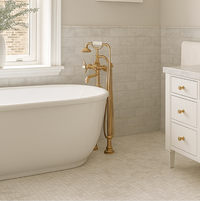 SAMPLE Venetian Bianco Carrara 1" x 1" Marble Mosaic