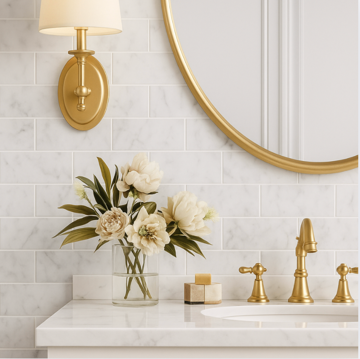 Oyster Bay Carrara Marble Subway Tile