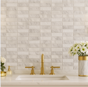 Cloud Cover Cassirae Marble Mosaic